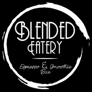 Blended Eatery White Logo - Unisex Stencil Hoodie Design