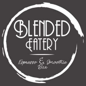 Blended Eatery White Logo - Womens Faded Tee Design