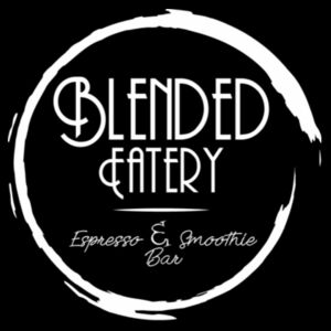 Blended Eatery White Logo - Mens Shadow Tee Design