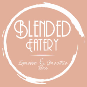 Blended Eatery White Logo - Womens Crop Hood Design