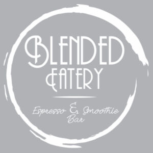 Blended Eatery White Logo - Unisex Organic Tee Design
