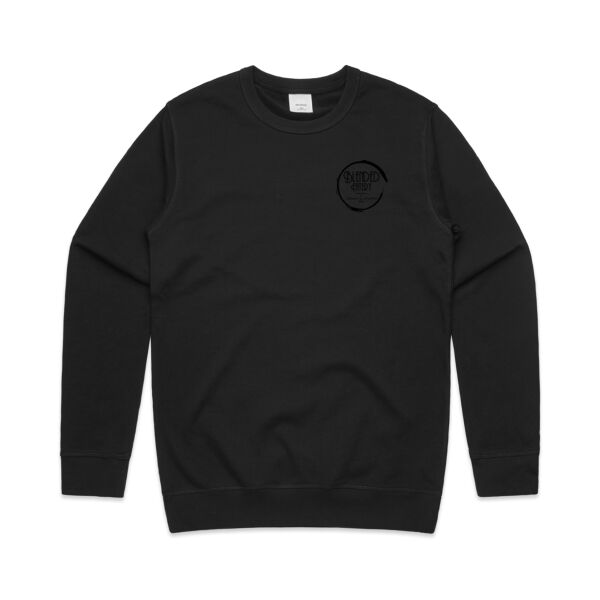 Blended Eatery Black Logo - Mens Premium Crew Thumbnail