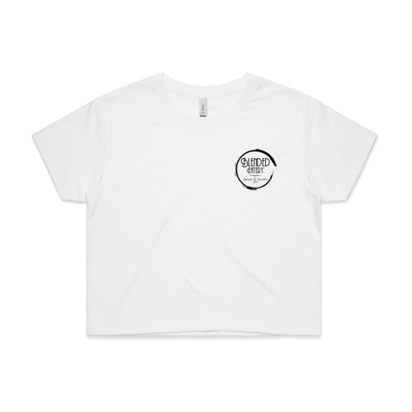 Blended Eatery Black Logo - Womens Crop Tee Thumbnail