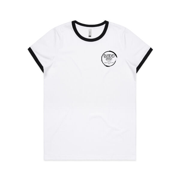 Blended Eatery Black Logo - Womens Ringer Tee Thumbnail