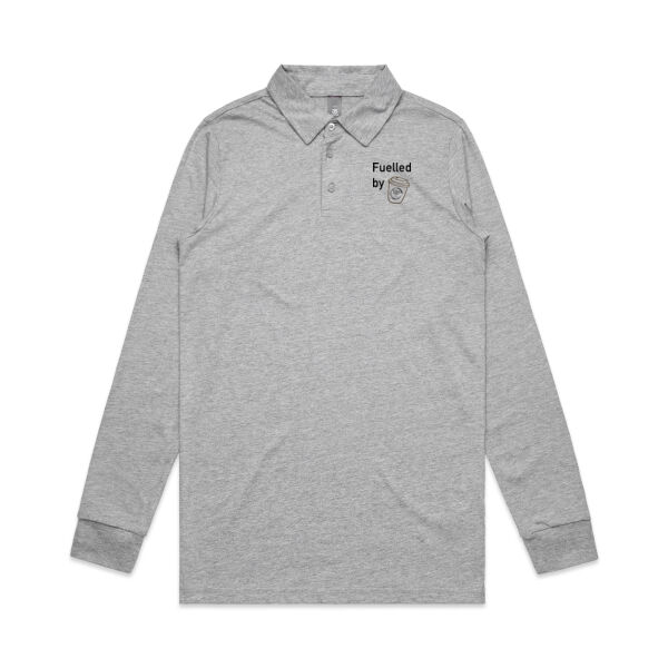 Fuelled by Blended Eatery - Mens Chad Longsleeve Polo Thumbnail